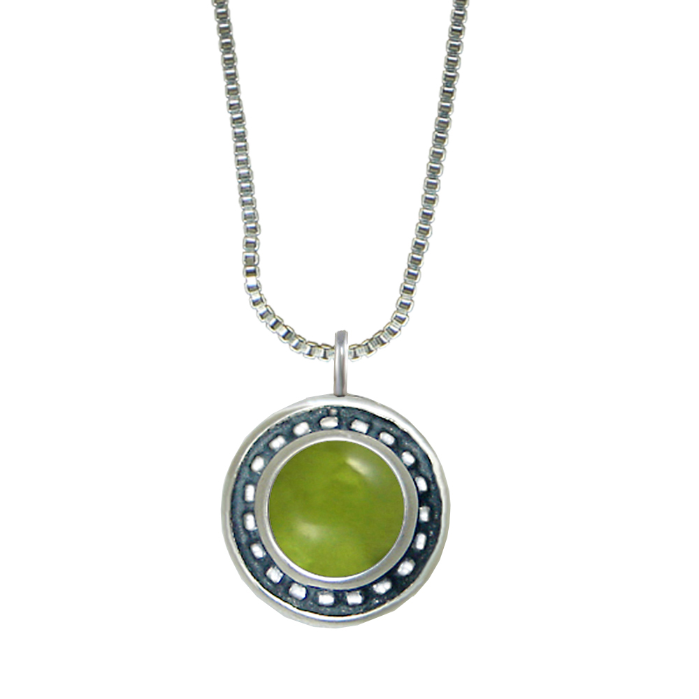 Sterling Silver Little Peridot Pendant Necklace